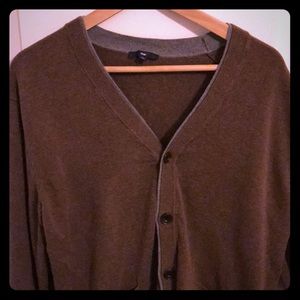 GAP Brown and Gray Cardigan